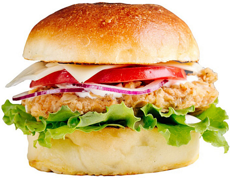 Мега Бургер с отбивной свин