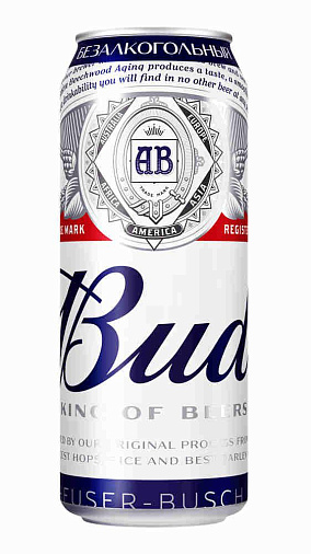 Пиво BuD 0% 0,45л