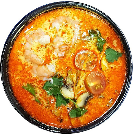 Том Ям с кревет и шамп +рис